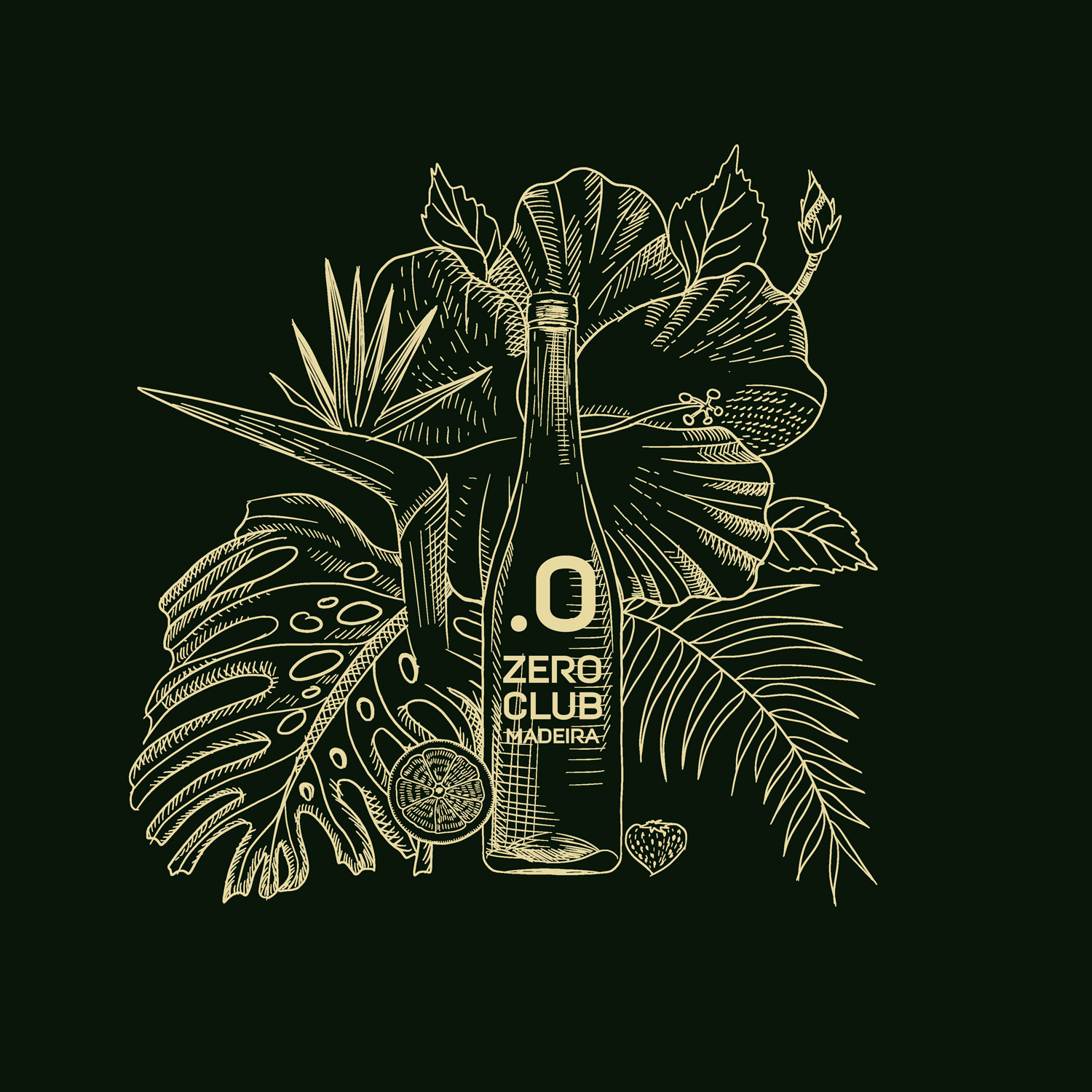 Zero Club Madeira botanical illustration